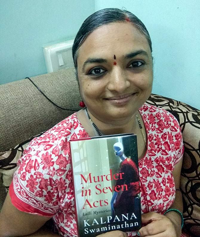 Malini JR with her favourite book