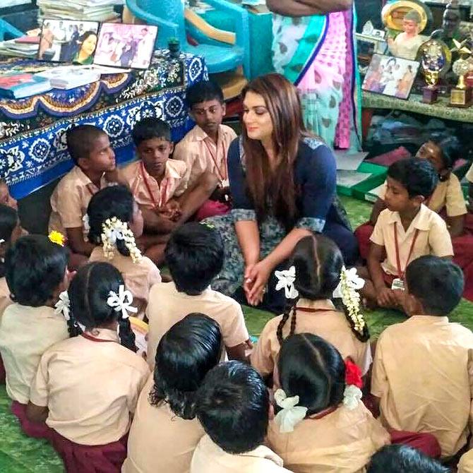 Apsara Reddy with kids