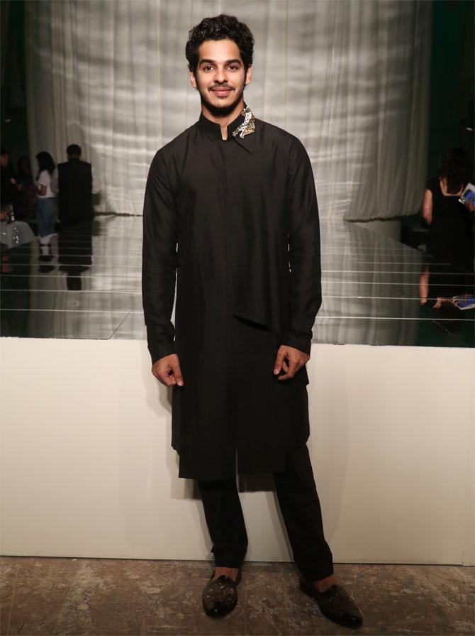 Ishan Khatter attends Manish Malhotra's show at Lakme Fashion Week Winter/Festive 2019 in Mumbai