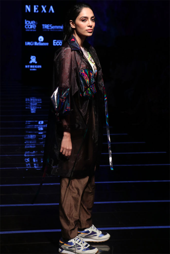 Sobhita Dhulipala walks at Lakme Fashion Week