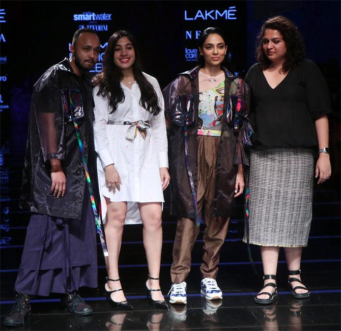 Sobhita Dhulipala walks at Lakme Fashion Week