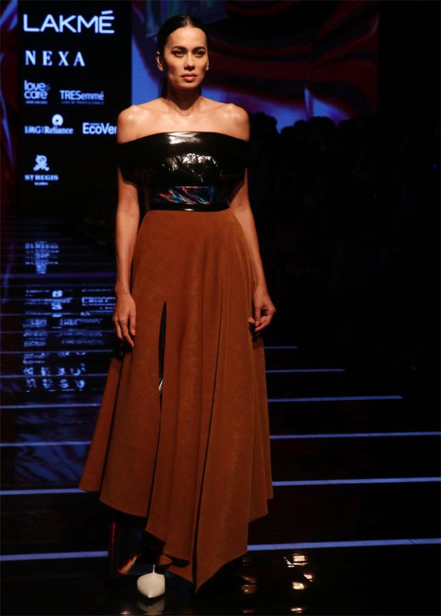 Sobhita Dhulipala walks at Lakme Fashion Week