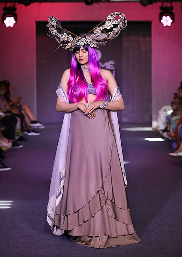 Adah Sharma walks for Pinkey Agarwal at Lakme Fashion Week
