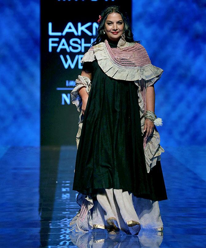 Shabana Azmi walks for Kaveri