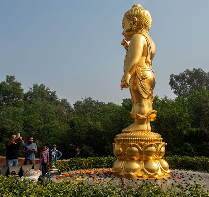 Baby Buddha. Photograph: Rajesh Karkera/Rediff.com.