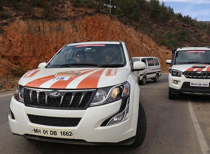 Convoy driving. Photograph: Rajesh Karkera/Rediff.com.