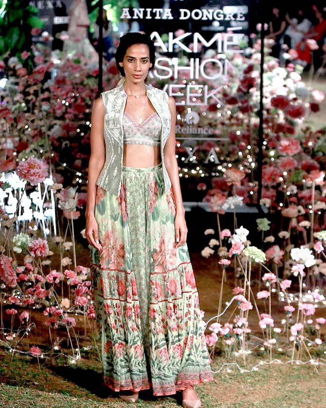 A model in Anita Dongre collection