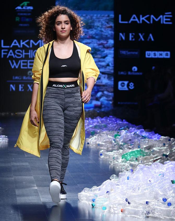 Sanya Malhotra walks for Narendra Kumar