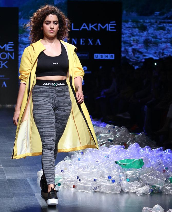 Sanya Malhotra walks for Narendra Kumar