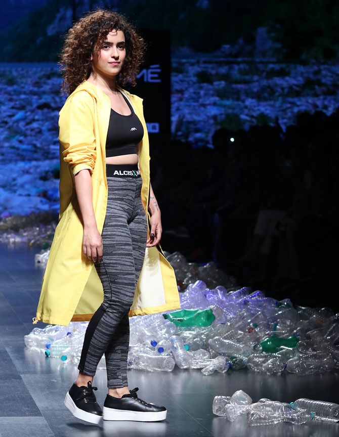 Sanya Malhotra walks for Narendra Kumar