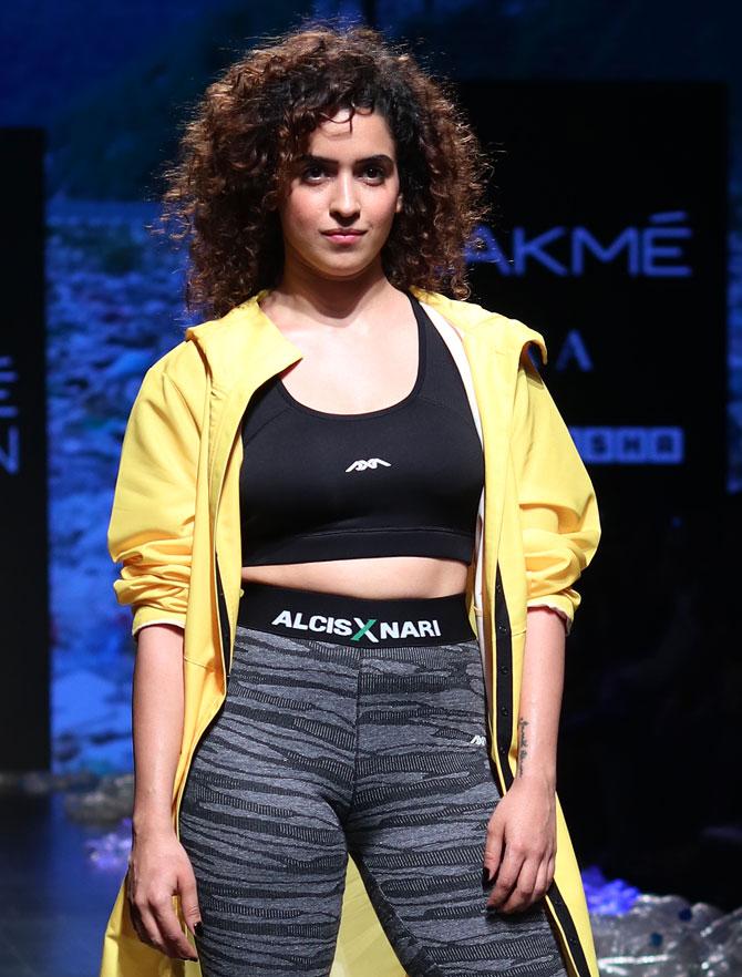 Sanya Malhotra walks for Narendra Kumar