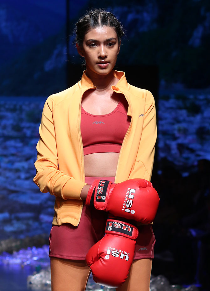 Sanya Malhotra walks for Narendra Kumar