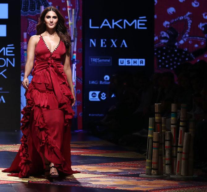 Vaani Kapoor walks for Shivan and Narresh at Lakme Fashion Week Summer/Resort 2019