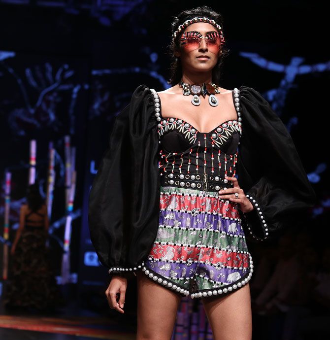 Vaani Kapoor walks for Shivan and Narresh at Lakme Fashion Week Summer/Resort 2019