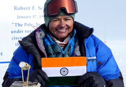 aparna kumar ips first ips itbp officer to conquer south pole