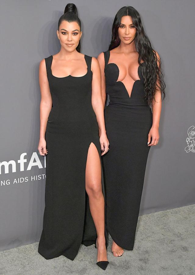 Kourtney and Kim Kardashian