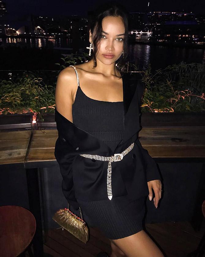 Hot alert! Shanina Shaik's sun-kissed vacay - Rediff.com Get Ahead