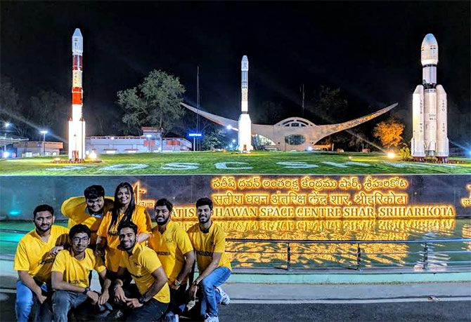 The Space Kidz India team at Sriharikota