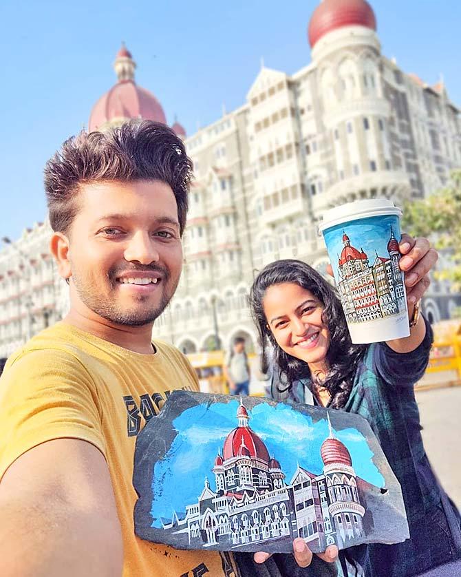 Vivek Wagh and Varsha Nair are turning Indian landmarks to art