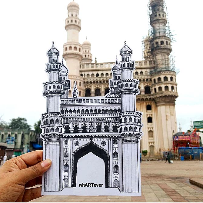 2D India Monuments Charminar 00 - 3D Warehouse