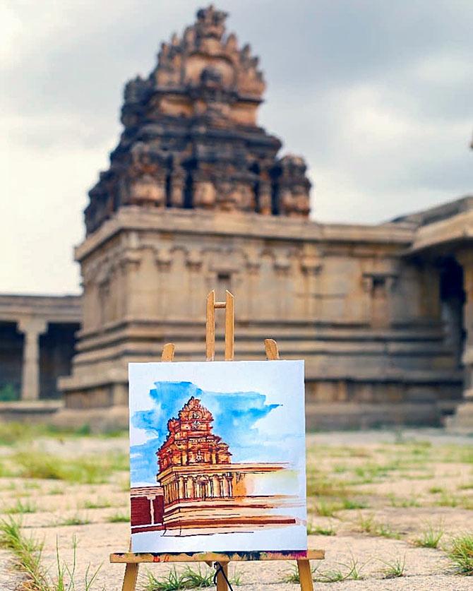 Vivek Wagh and Varsha Nair are turning Indian landmarks to art