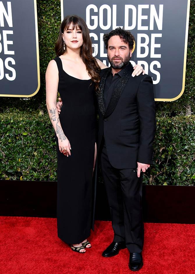 Alaina Meyer and Johnny Galecki