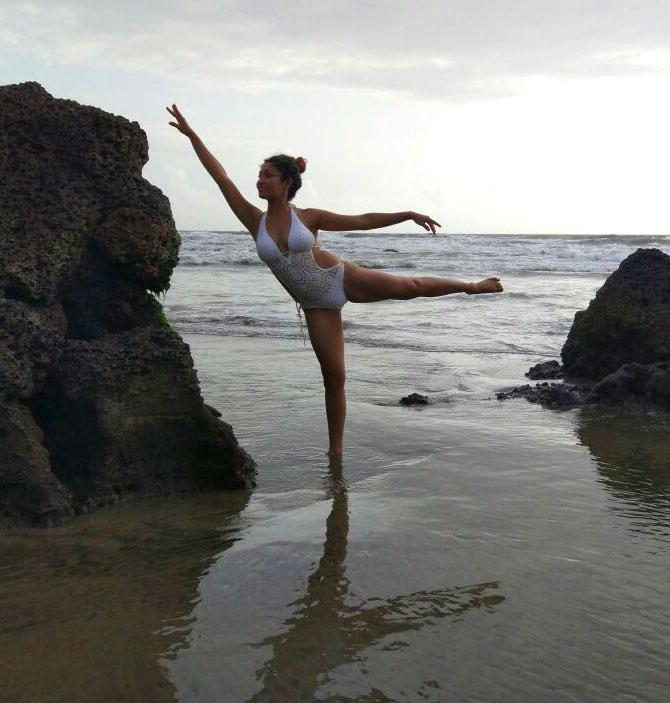 Ballerina Apeksha Bhattacharya at her animal shelter