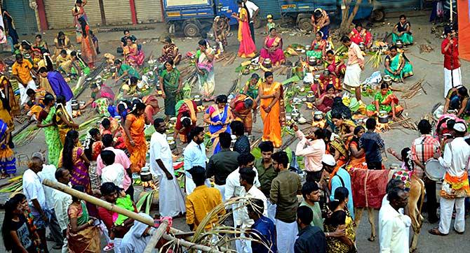 Residents of Mumbai's Dharavi celebrate Pongal 2019