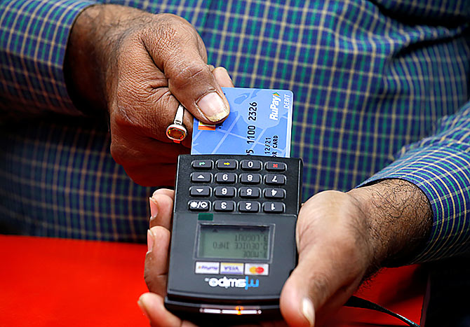 Debit card usage slow; UPI transactions up 428%
