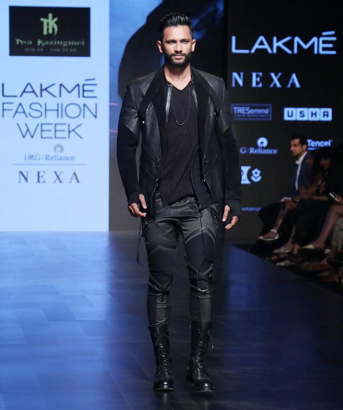 Gurmeet Choudhary, Nikhil Chinappa, Prathamesh Maulingkar walk for Asa Kazingmei at Lakme Fashion Week 2019