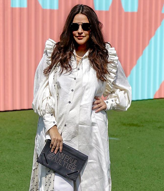 Neha Dhupia at Lakme Fashion Week 2019