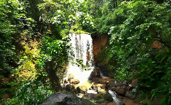 Kesarval waterfall
