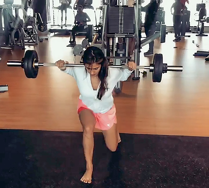 Can you workout like Disha Patani? - Rediff.com Get Ahead