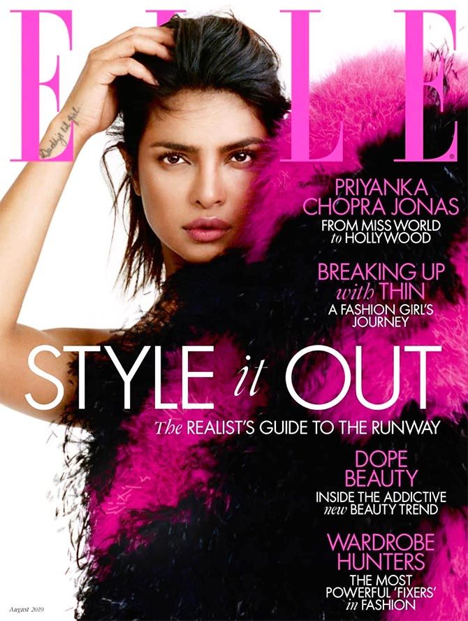Priyanka on Elle UK cover