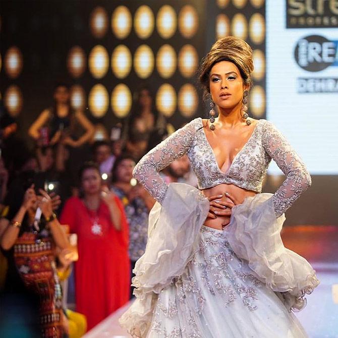 Nia Sharma walks the ramp for Streax Professional