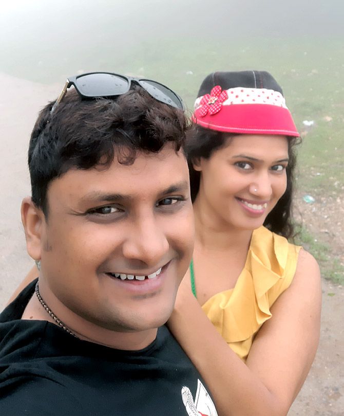Divyaprakash Chechani with Monika Chechani