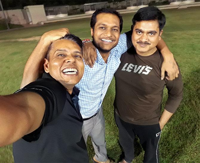 Vineet Sharma with Tarun Tyagi and Ankur Gupta