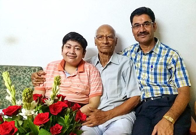 Prashant Panwalkar with his father Balkrishna Panwalkar