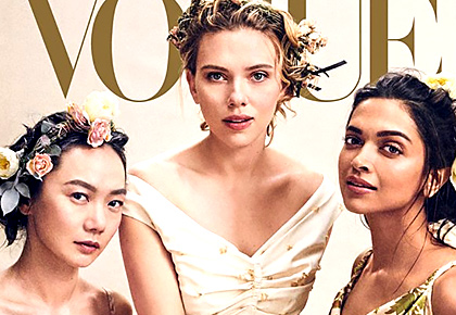 Deepika Padukone, Scarlett Johansson on Vogue cover - Rediff.com Get Ahead