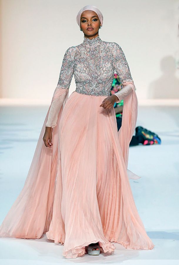 Halima Aden at New York fashion week 2019