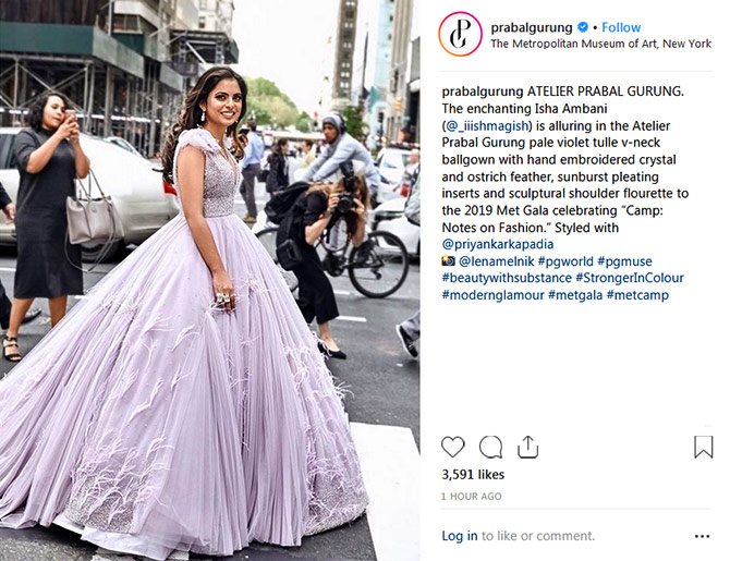 Isha Ambani is a stunner at the 2019 Met Gala Rediff