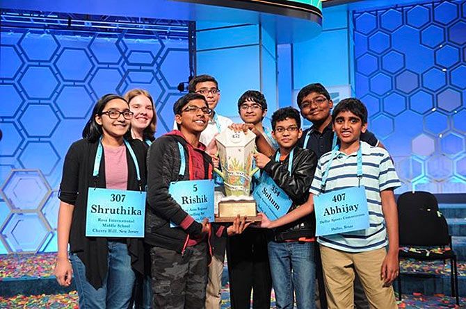 7 Indian American students win 2019 Scripps National Spell Bee