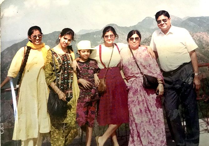 Nisha Tandon with her family