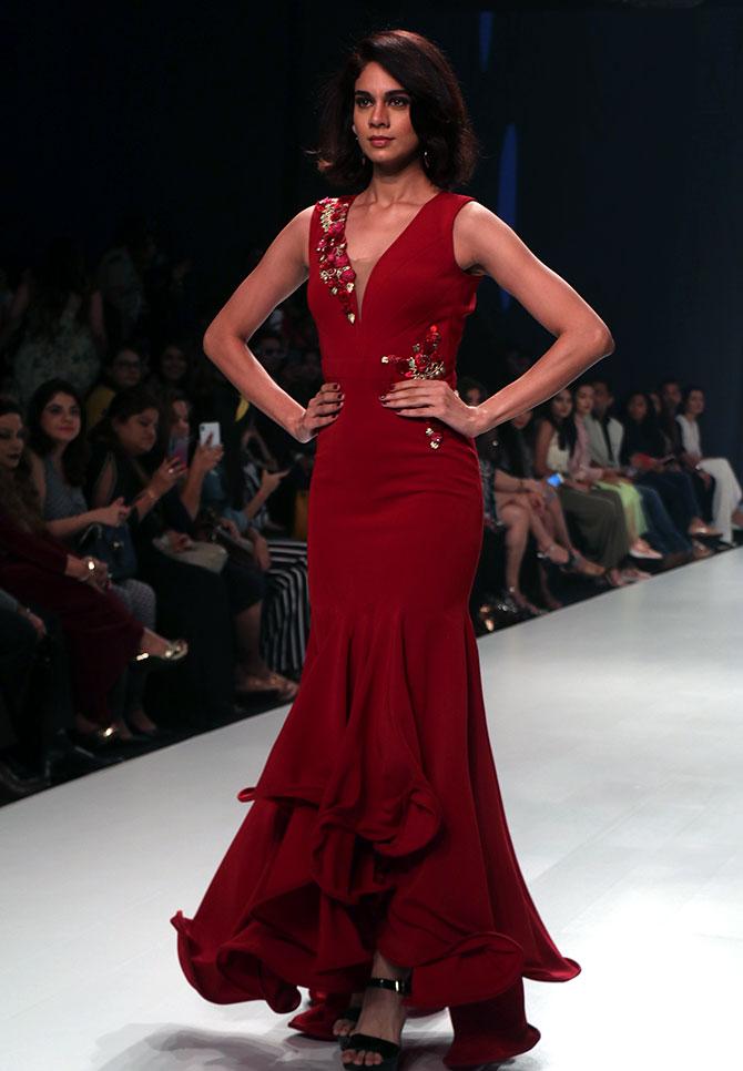 Archana Kochhar presents collection at Times Fashion Week