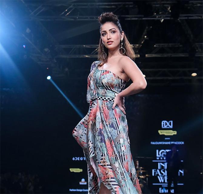 Yami Gautam walks for Falguni and Shane Peacock