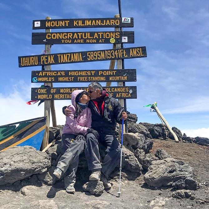 Ankita Konwar and Milind Soman 