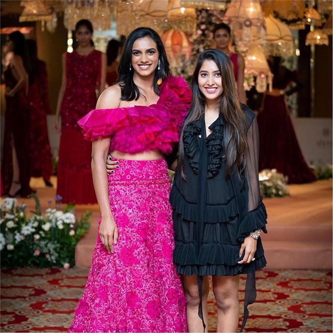 PV Sindhu walks for Shriya Bhupal