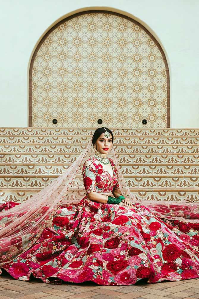 Riya Patel in Sabyasachi lehenga