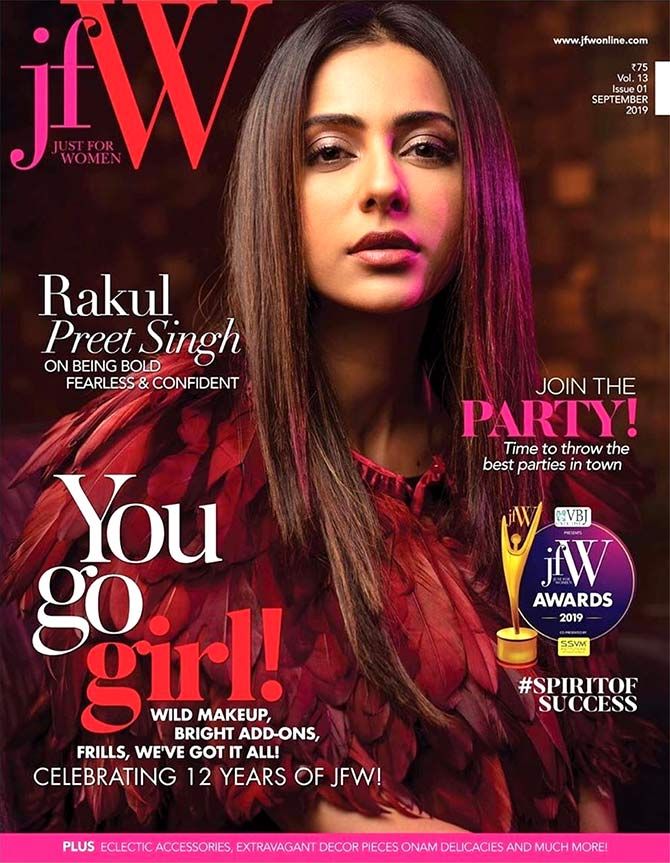 Rakul Preet Singh on the cover of Just For Women