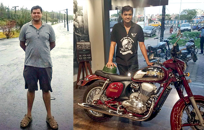 Anurag Chatterjee before and after losing weight